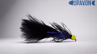 Straggle Lure UV Black #10 Wading Waters