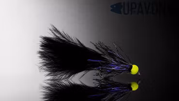 Straggle Lure UV Black #10 Wading Waters