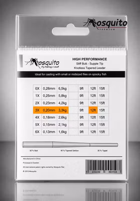 Taperad tafs Mosquito High Performance 3-pack 9ft Loop