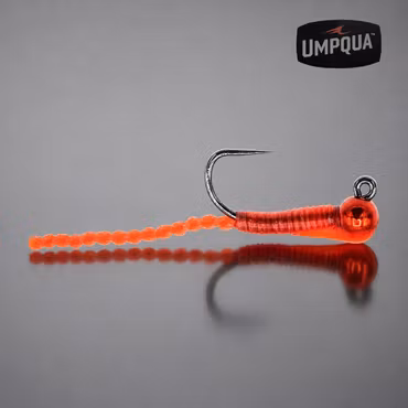 Twisted Worm Smitherman Red Tungsten #16 Umpqua