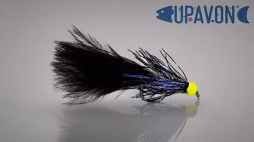 Straggle Lure UV Black #10 Wading Waters