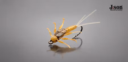 J:son Mayfly Nymph 5 Sulphur Barbless #14