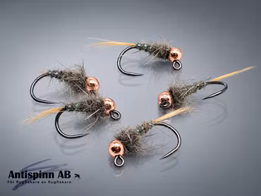 Natural Quill Jig Pupa Tungsten #14