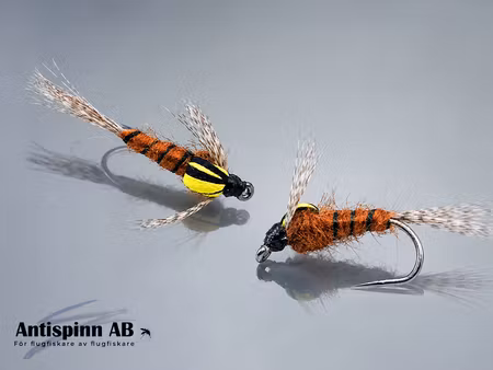 Split Back Emerger Nymph Yellow Brown #14
