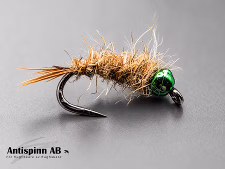 Hare’s Ear nymph BH Caddies Green (tungsten)