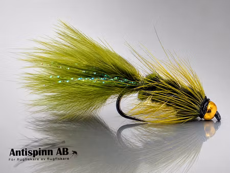 Wolly Bugger Olive BeadHead #10