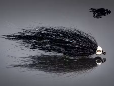 Super Tinsel Black Saltwater Shadowflies