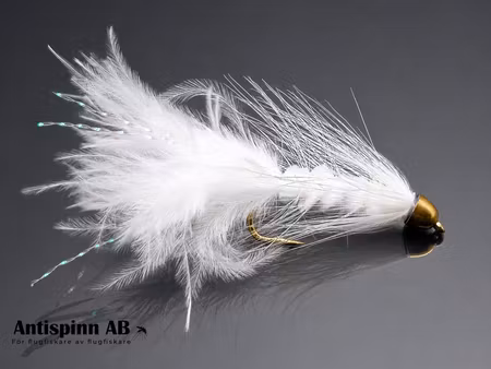 Wolly Bugger White ConeHead #8