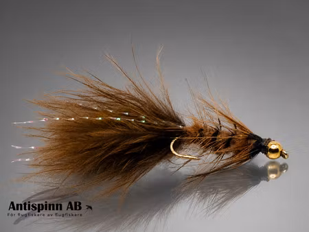 Wolly Bugger Brun BeadHead