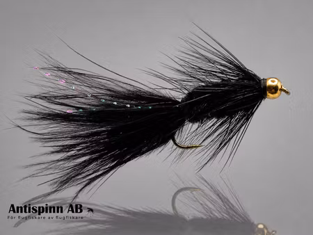 Wolly Bugger Svart BeadHead