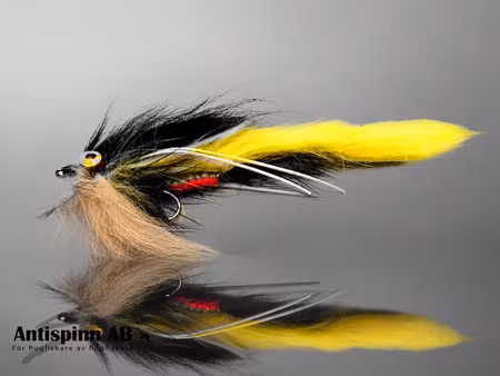 Strip Tiger Yellow Black Ledad Streamer #6