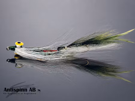 Double Deceiver Olive White Ledad Streamer #6