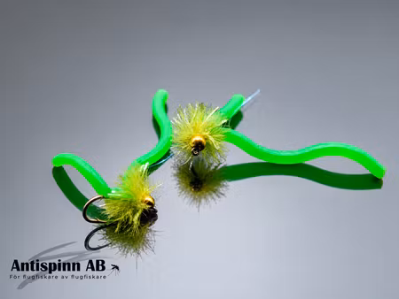 BH Estaz Egg Squirmy Worm Chartreuse #14