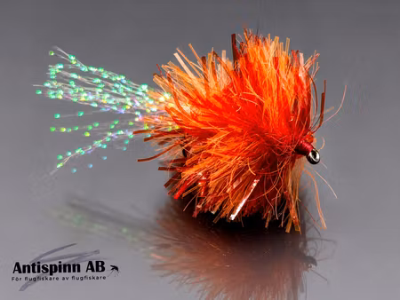 Dennis Red Orange Blob Fly Fl. Flashtail #12