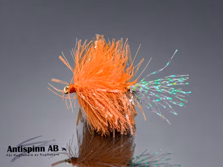 Blob Fly Fl. Orange Flashtail #12