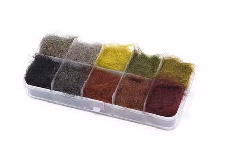 Premium Pure Squirrel Box Dubbing Set -10 colors Troutline