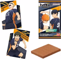 Bandai haikyu wafer with card