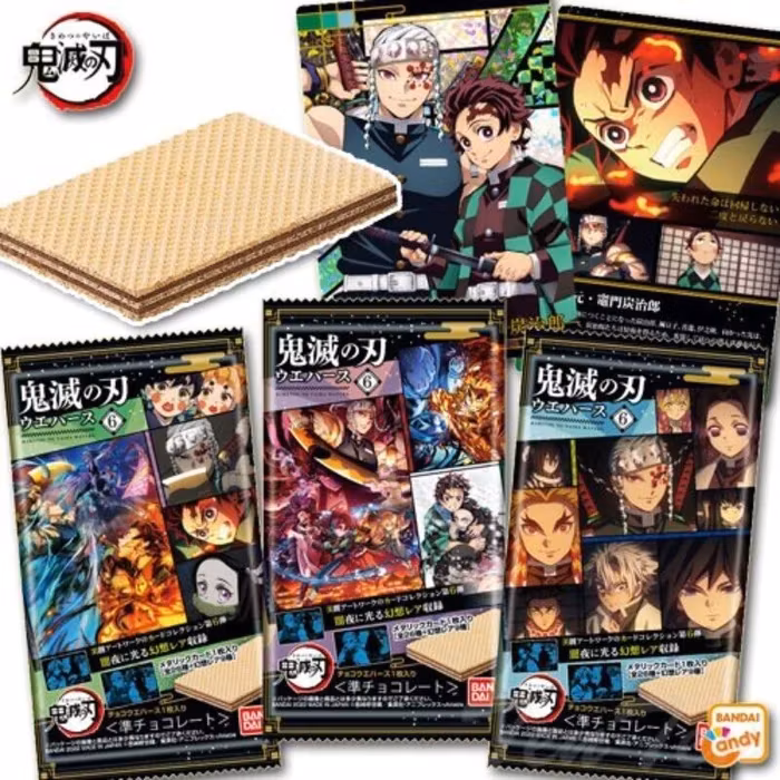 Bandai kimetsu-no-yaiba wafer with card