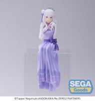 SEGA RE ZERO - EMILIA " PARTY " - FIGURE PM PERCHING 14CM