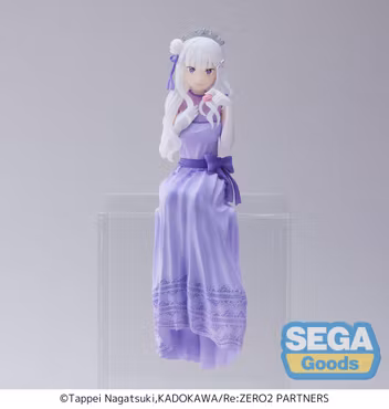 SEGA RE ZERO - EMILIA " PARTY " - FIGURE PM PERCHING 14CM