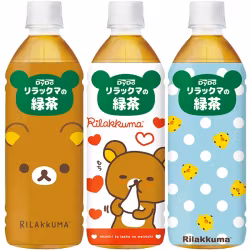 RILAKKUMA GREEN TEA DRINK 500ML