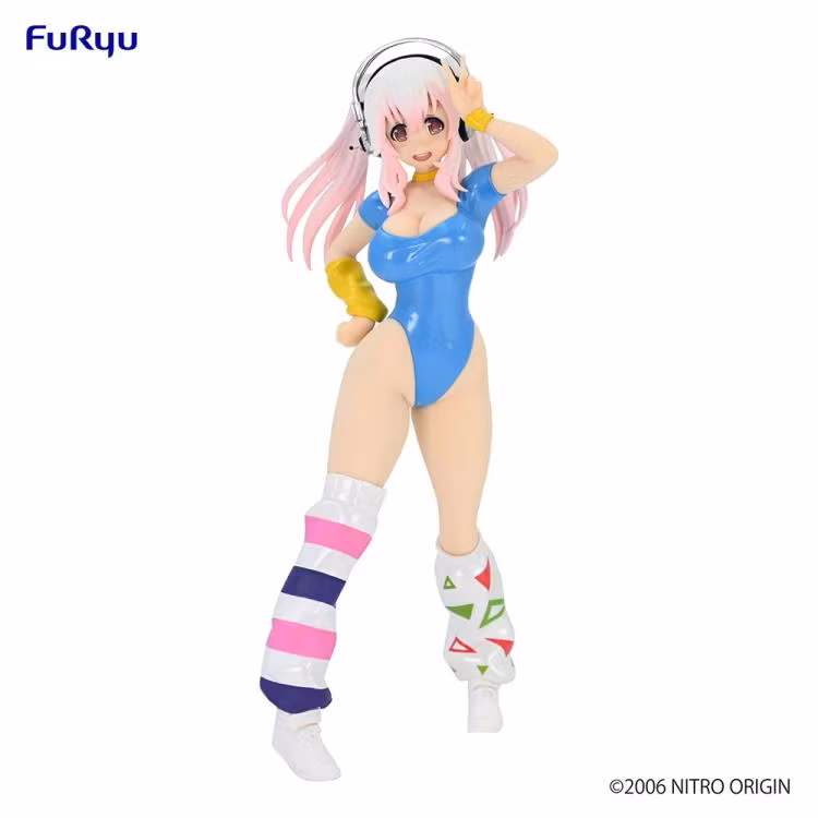 Nitroplus Super Sonico (1980's Blue Another Color Ver.) Concept Figure