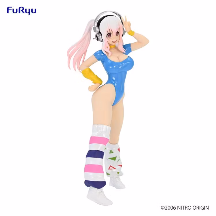 Nitroplus Super Sonico (1980's Blue Another Color Ver.) Concept Figure