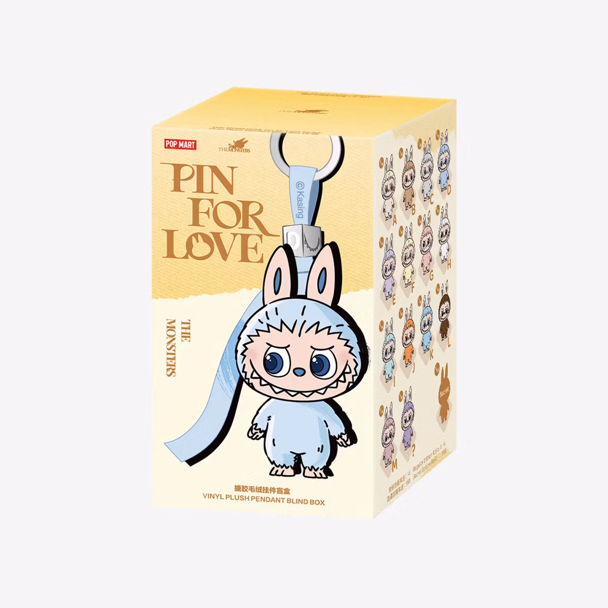 THE MONSTER PIN FOR LOVE SERIES - Vinyl Plush Pendant blind box (A-M)