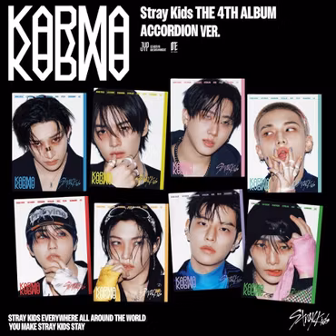 Stray Kids 4th Full Album [KARMA] (ACCORDION Ver.) 1 Random