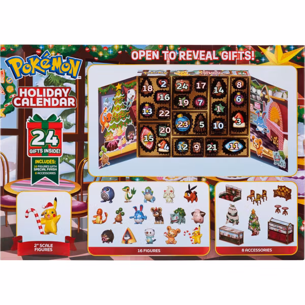 Pokémon Holiday Calendar Julkalender Adventskalender