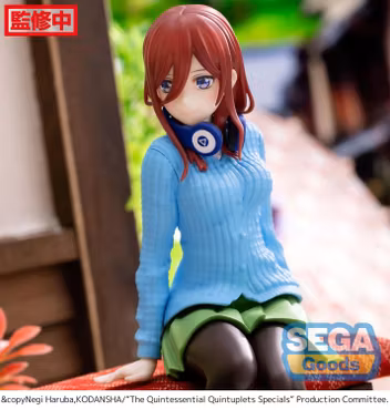 Miku Nakano the Quintessential Quintuplets Premium Perching Chokonose Figure Jaia SEGA