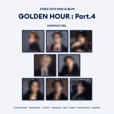 ATEEZ 13th Mini Album [GOLDEN HOUR : Part.4] (Digipack Ver.)