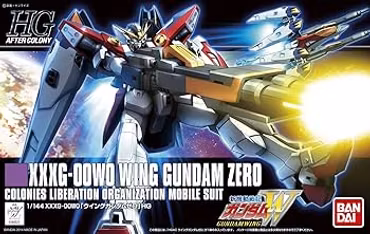 BANDAI Hobby HGAC Wing Gundam Zero Model Kit (1/144 Scale)