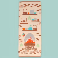 Howl’s Moving Castle Natsu Towel Cook with Calcifer 34 x 80 cm