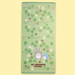My Neighbor Totoro Towel Totoro Green Leaf 70 x 140 cm