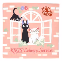 Kiki's Delivery Service Natsu Cushion Cover Sweet Pink Jiji