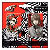 Persona 5 Royal Pin Badges 2-Pack Crow / Goro Akechi