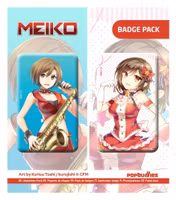 Vocaloid Button 2-Pack Meiko (Art by Kurisu Toshi / kurojishi)