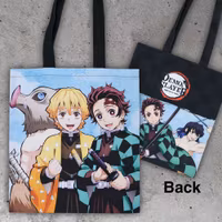 Demon Slayer: Kimetsu no Yaiba Tote Bag Inosuke, Zenitsu, Tanjiro