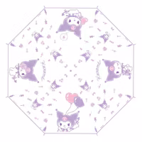 Sanrio Cane Umbrella Kuromi Kawaii Transparent