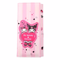 Sanrio Pink Black Party Series Coin Purse Kuromi & My Melody