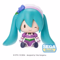 Character Vocal Series 01: Hatsune Miku Fuwa Petit Chibi Figure Hatsune Miku x Love and Berry Dress Up and Dance! Sparkly Purple 8 cm