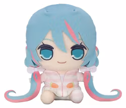 Hatsune Miku Kyurumaru Big Plush Figure Rabbit Ear Hood Pajama 28 cm