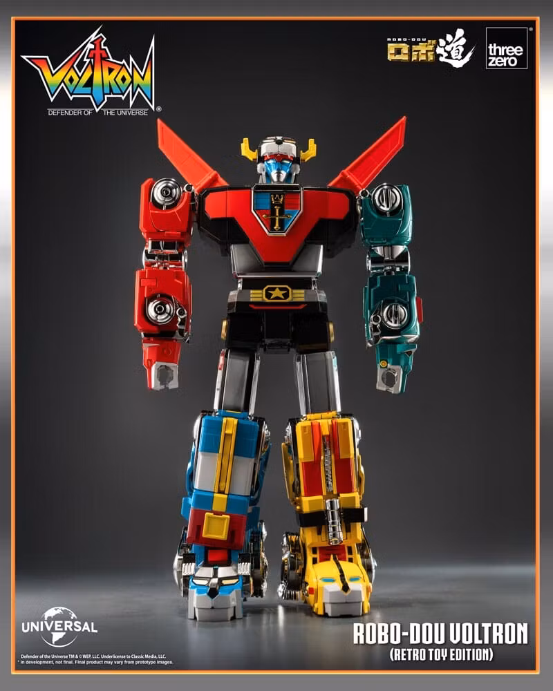 Voltron: Defender of the Universe Robo-Dou Action Figure Voltron Retro Toy Edition 27 cm