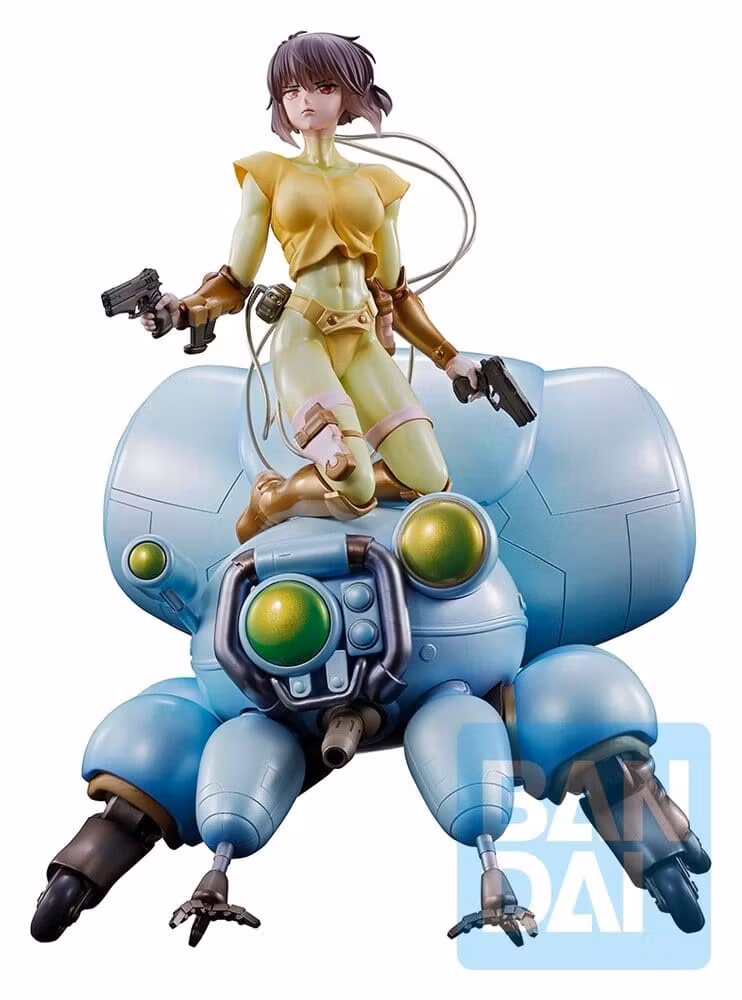 The Ghost in the Shell Ichibansho PVC Figure Motoko Kusanagi & Fuchikoma Vers. Blue 22 cm