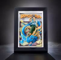Dragon Ball Z Tamashii Art 3D Relief Picture Son Goku & Dragon 27 cm