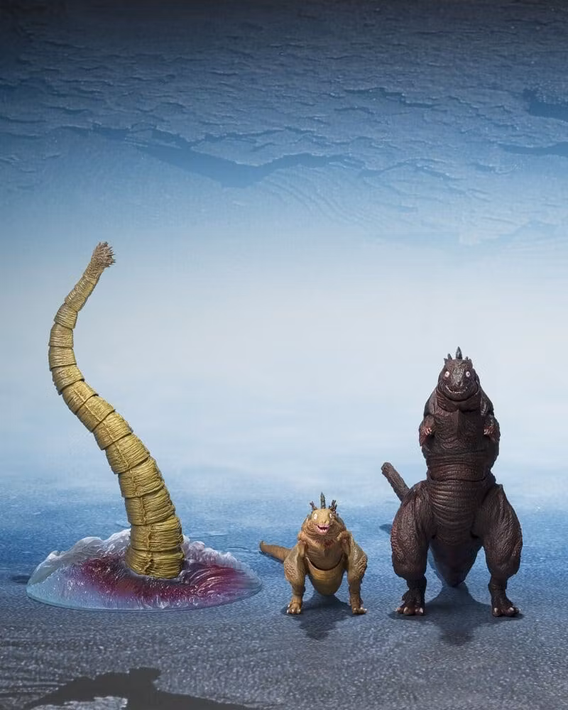 Godzilla 2016 S.H.MonsterArts Action Figures 3-Pack The Second Form, Thrid Form, Giant Unidentified Creature Set 