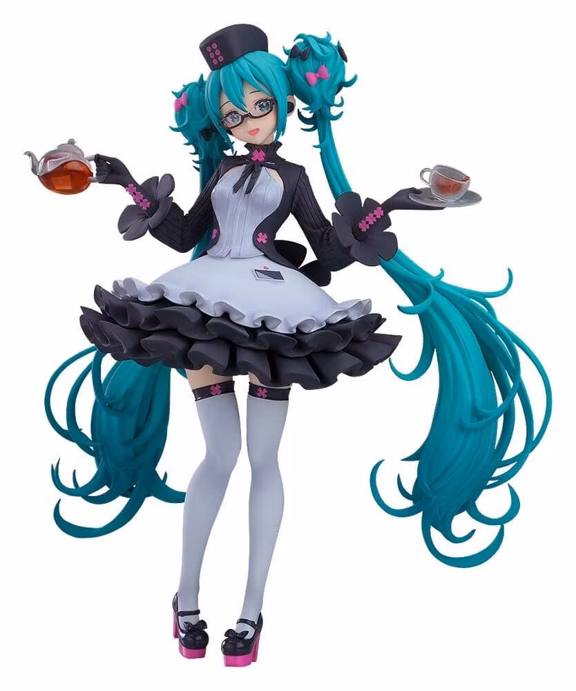 Character Vocal Series 01: Hatsune Miku Pop Up Parade Hatsune Miku: Glasses x Café Ver. 18 cm