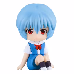 Rebuild of Evangelion Rubber Mascot Nendroid Plus Mini Figure Rei Ayanami 8 cm