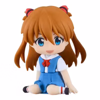 Rebuild of Evangelion Rubber Mascot Nendroid Plus Mini Figure Asuka Shikinami Langley 8 cm